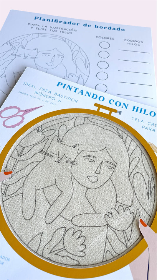 Tela ilustrada para bordar - N2