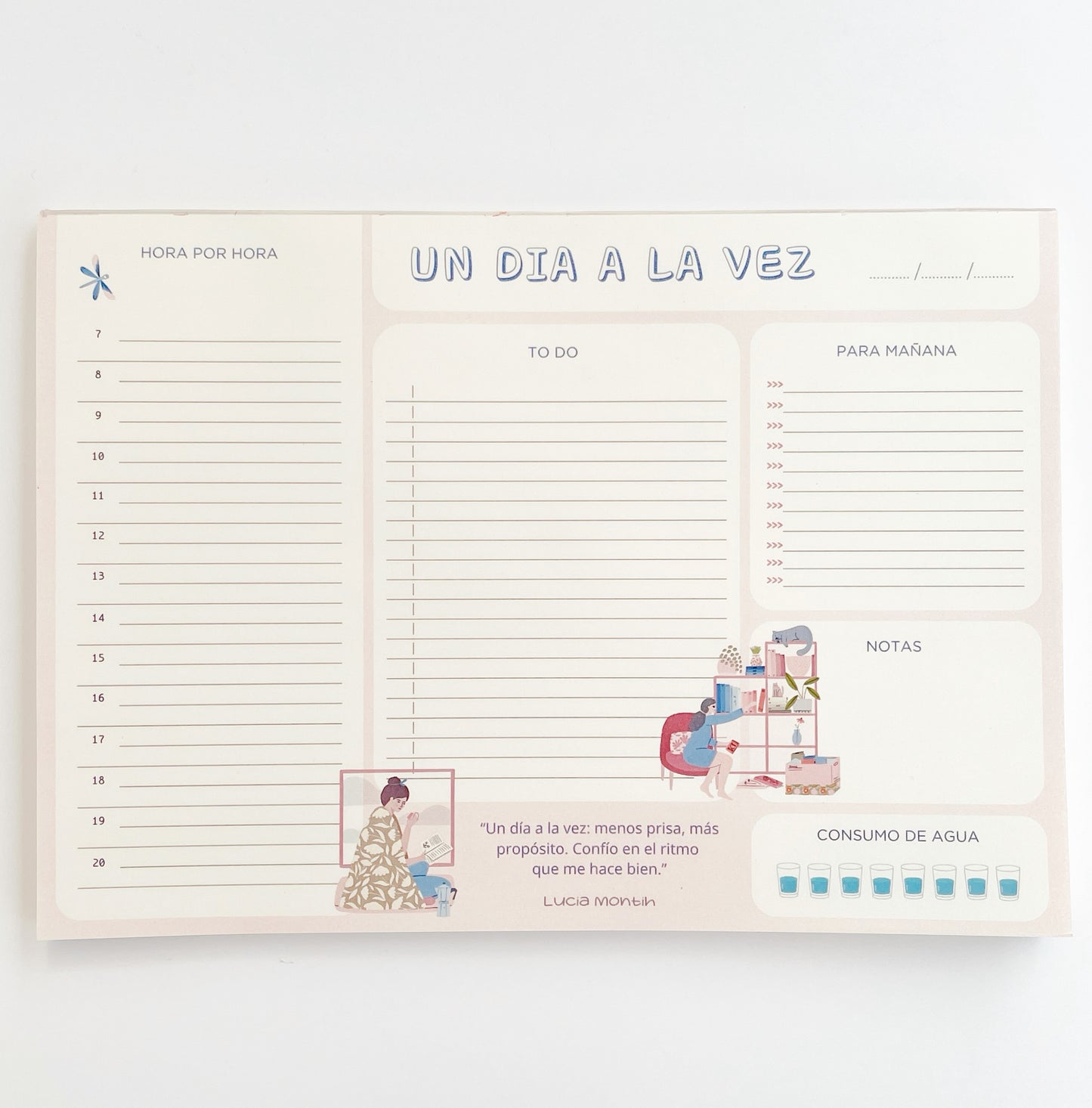 Un dia a la vez - organiza tu dia pad