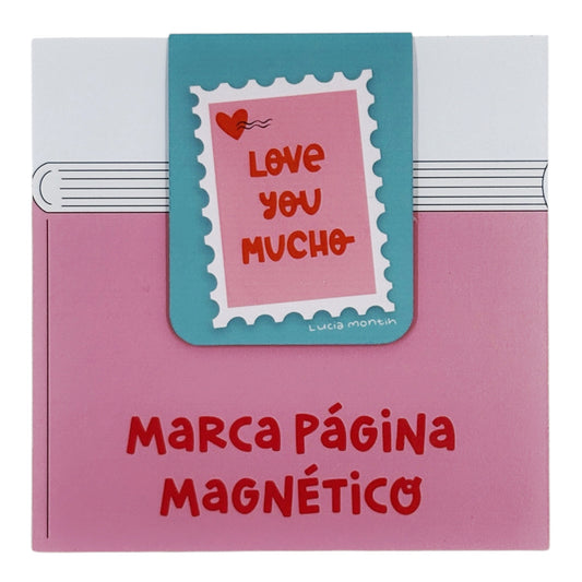Marca página magnético - Love you mucho