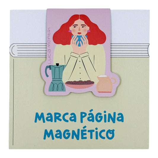 Marca página magnético - Coffee Time