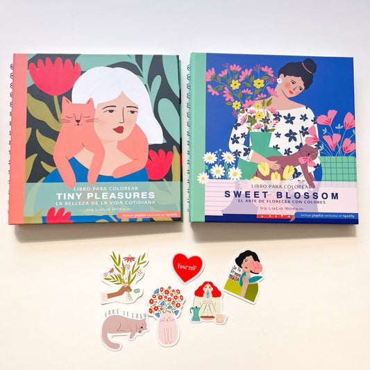 Pack Coloréame + 6 Stickers