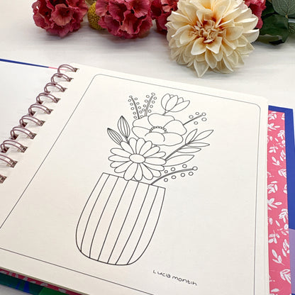 Blooming days - Pocket coloring book - PREVENTA