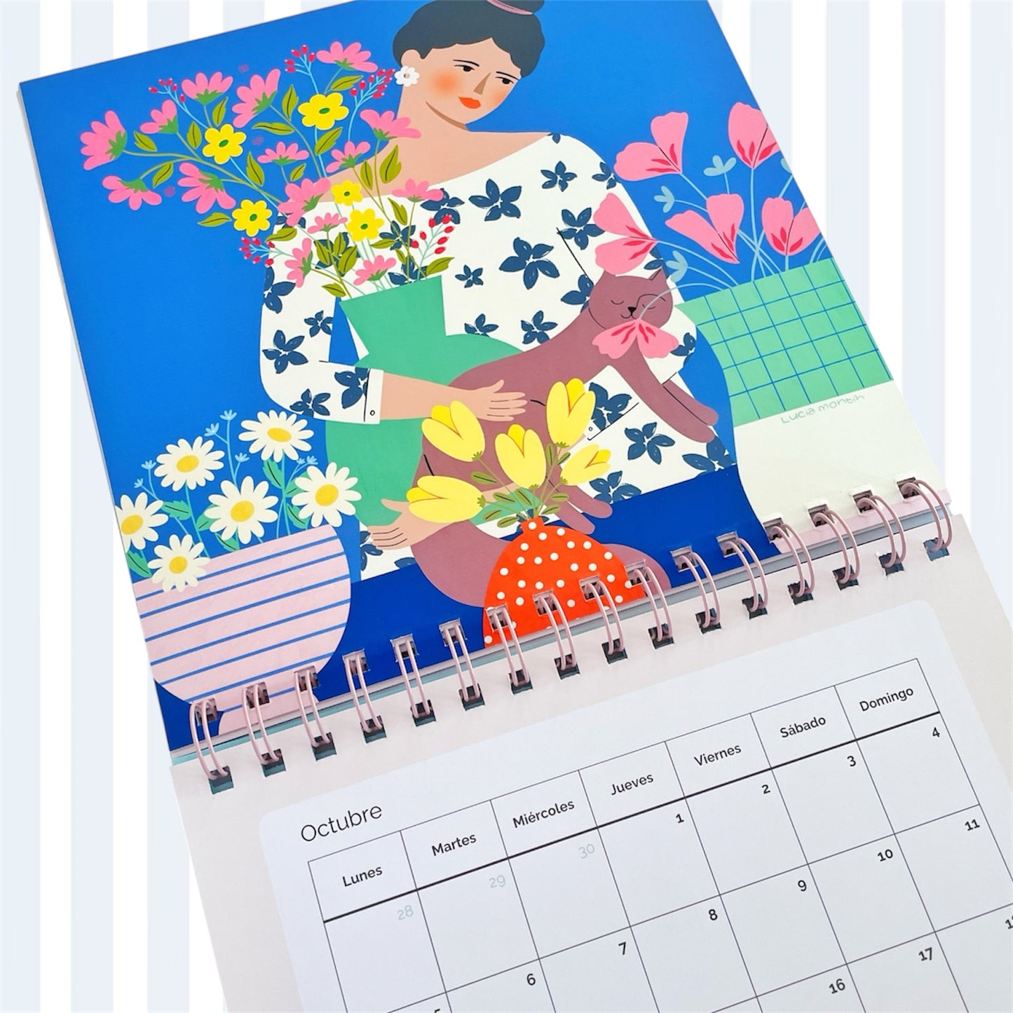 Calendario de pared ilustrado 2026