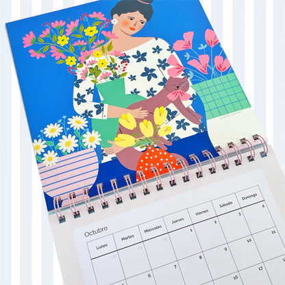 Calendario de pared ilustrado 2026