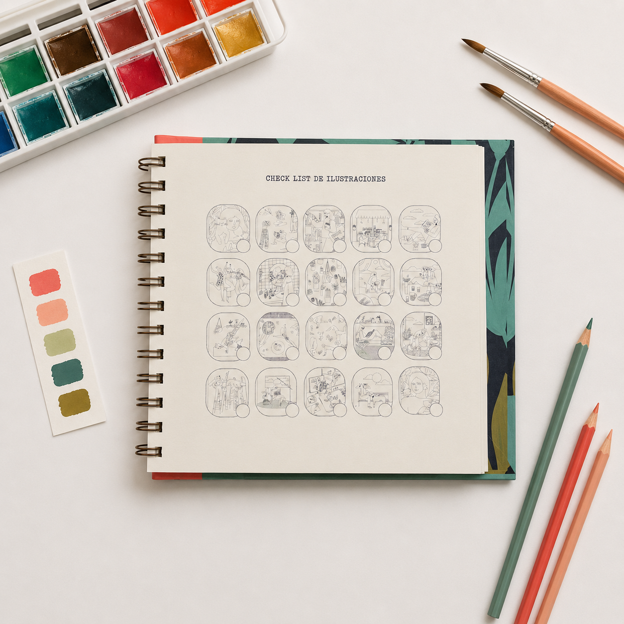 Tiny Pleasures - Libro para colorear - Version pocket