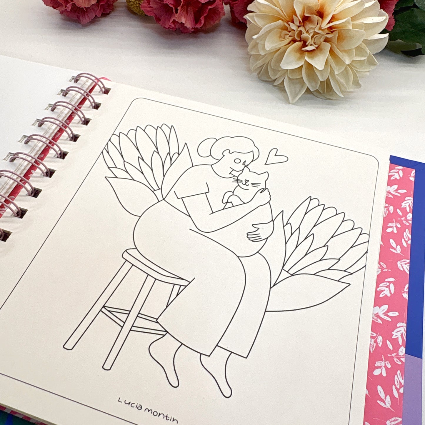 Blooming days - Pocket coloring book - PREVENTA
