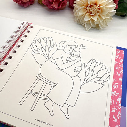 Blooming days - Pocket coloring book - PREVENTA