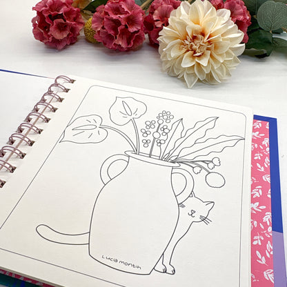 Blooming days - Pocket coloring book - PREVENTA