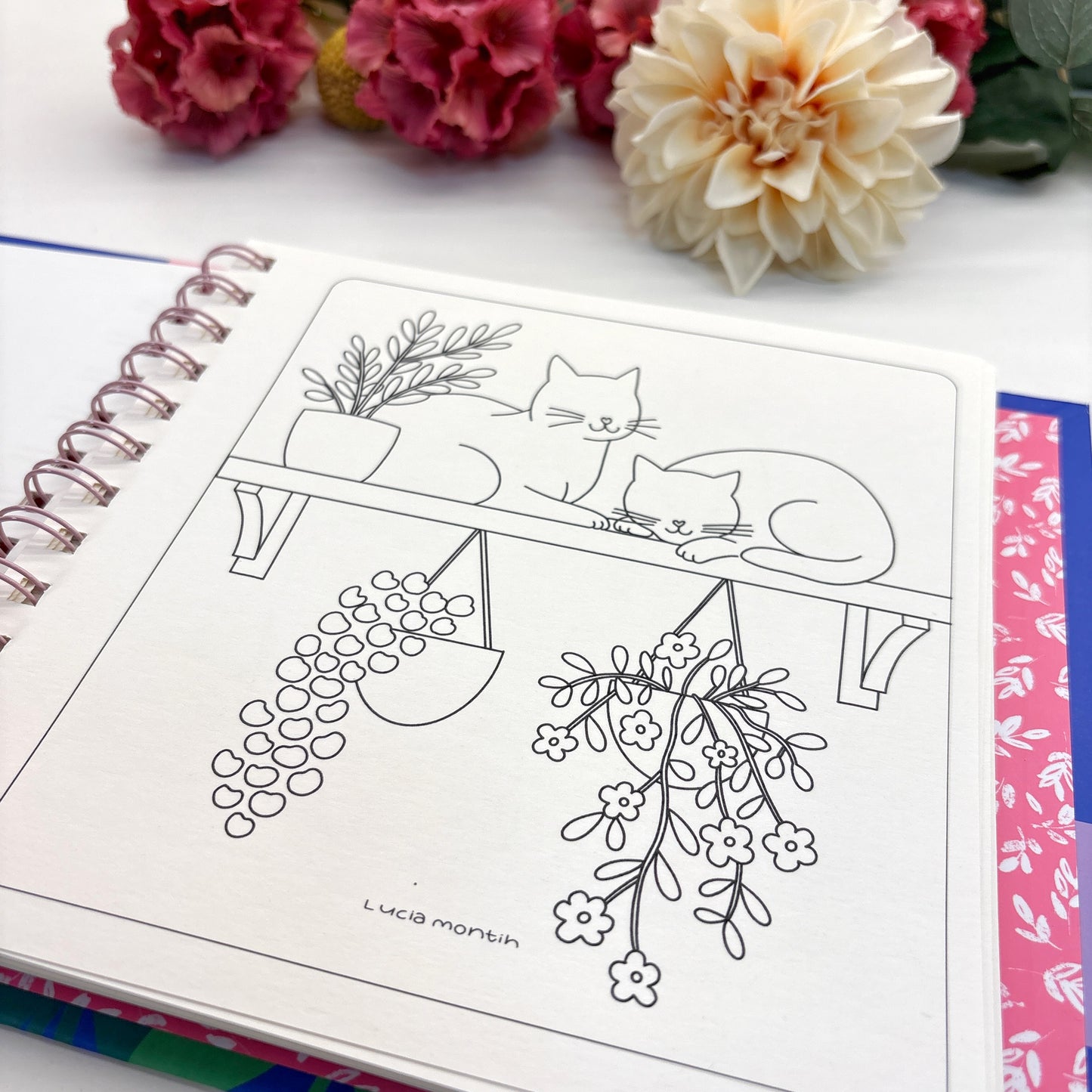 Blooming days - Pocket coloring book - PREVENTA