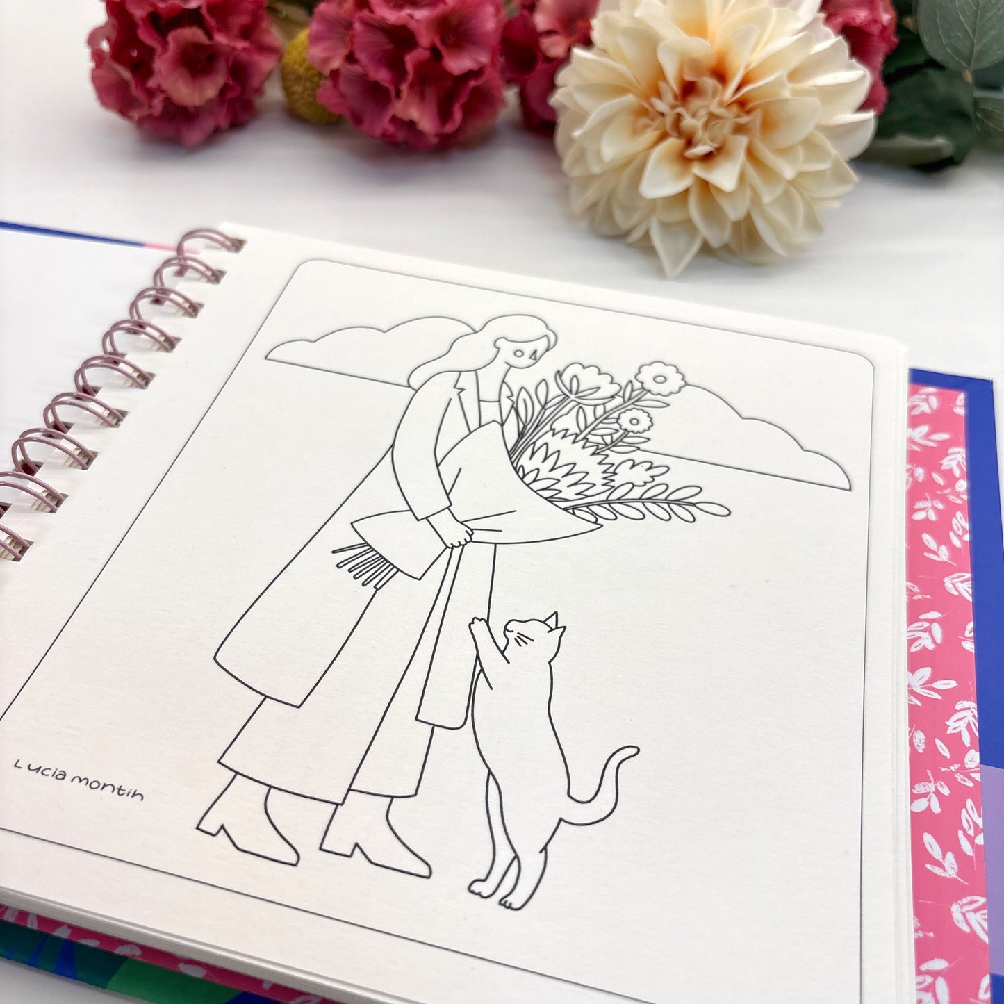 Blooming days - Pocket coloring book - PREVENTA