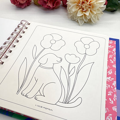 Blooming days - Pocket coloring book - PREVENTA