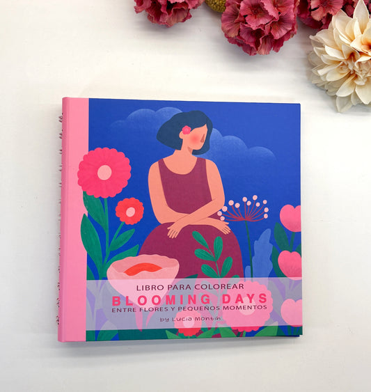 Blooming days - Pocket coloring book