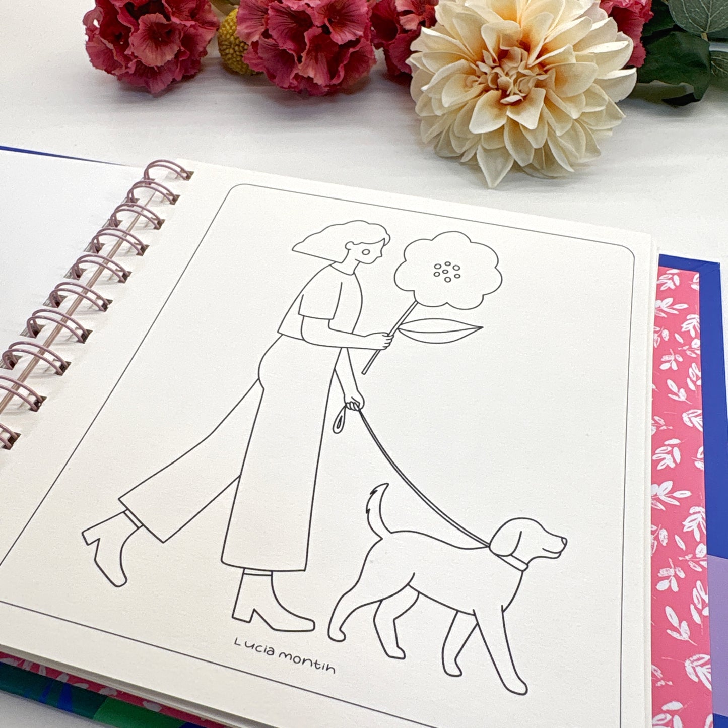 Blooming days - Pocket coloring book - PREVENTA