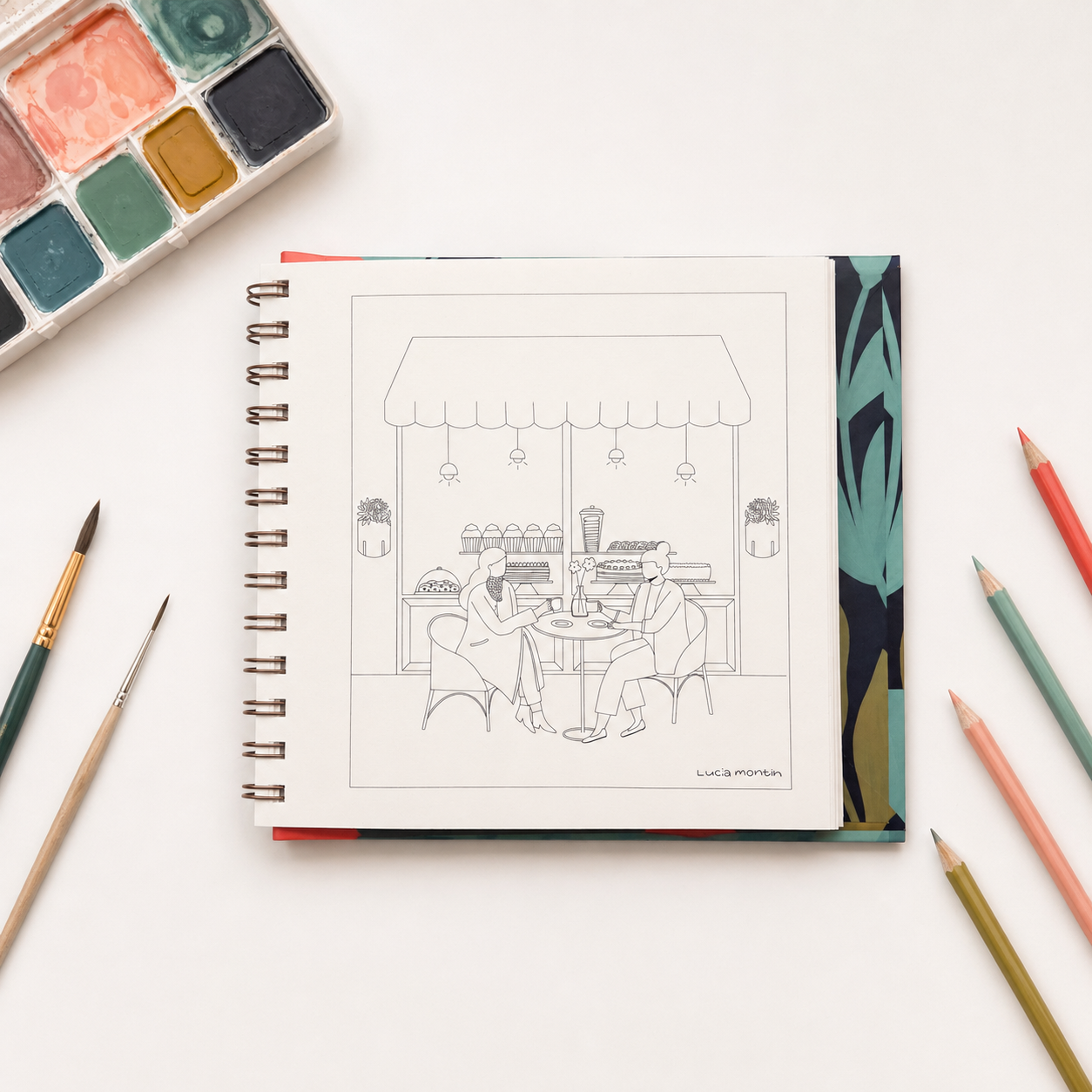 Tiny Pleasures - Libro para colorear - Version pocket