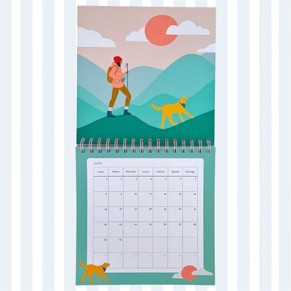 Calendario de pared ilustrado 2026