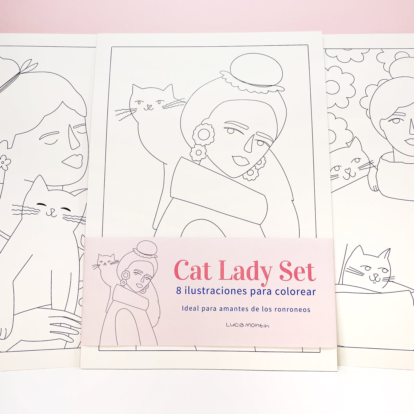 Cat Lady Set – Láminas para colorear
