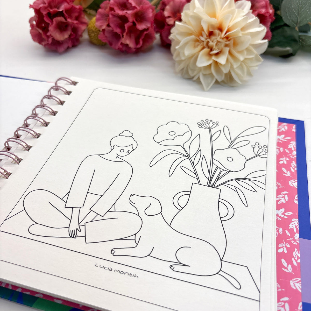 Blooming days - Pocket coloring book - PREVENTA