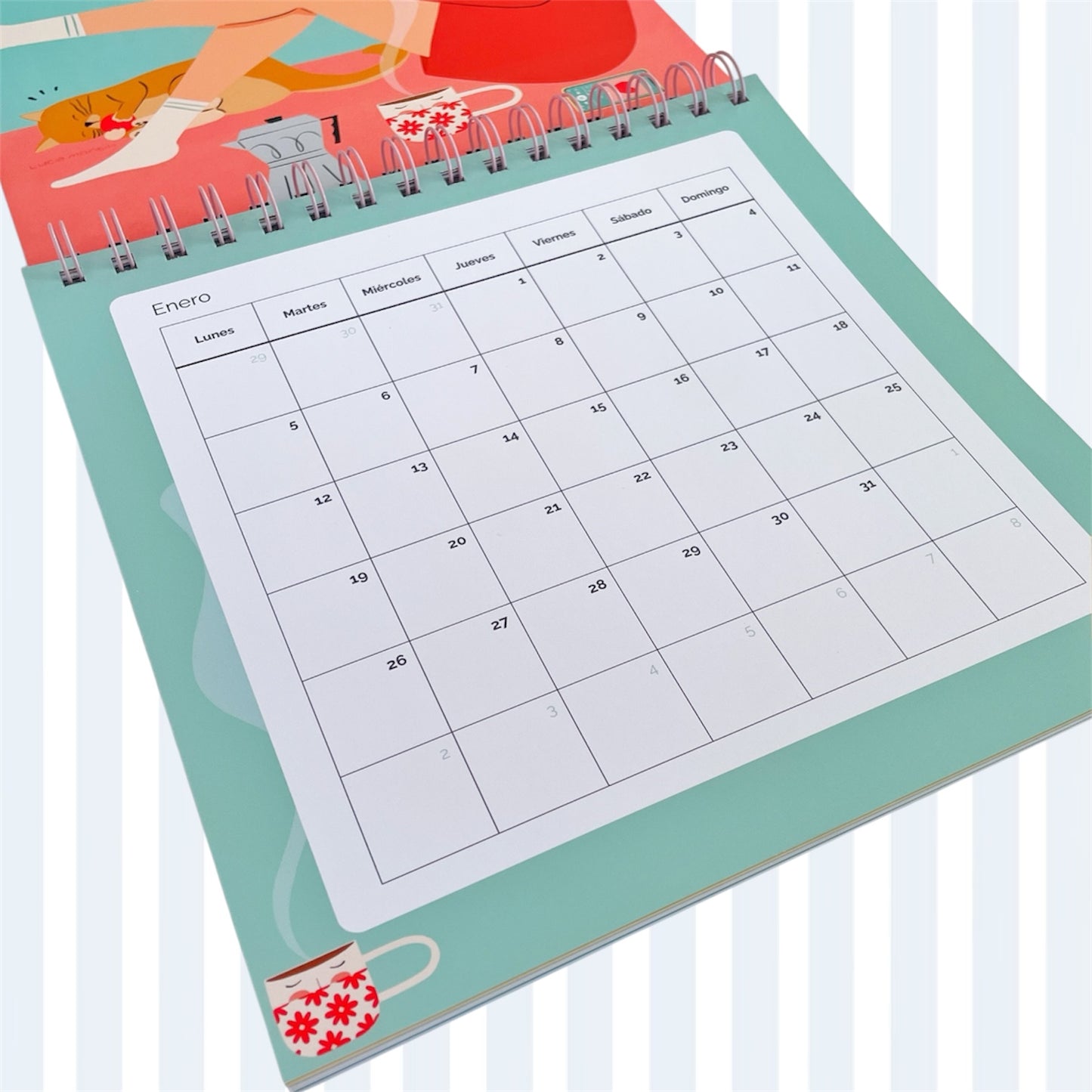 Calendario de pared ilustrado 2026