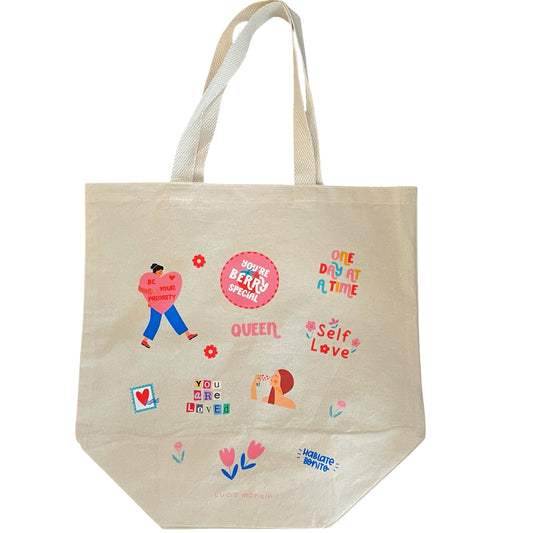 Tote Bag con pequeños recordatorios