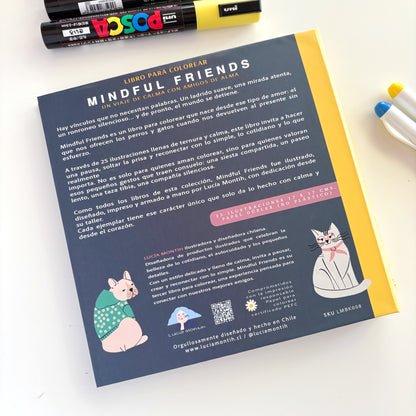 Mindful friends - Libro para colorear - versión POCKET