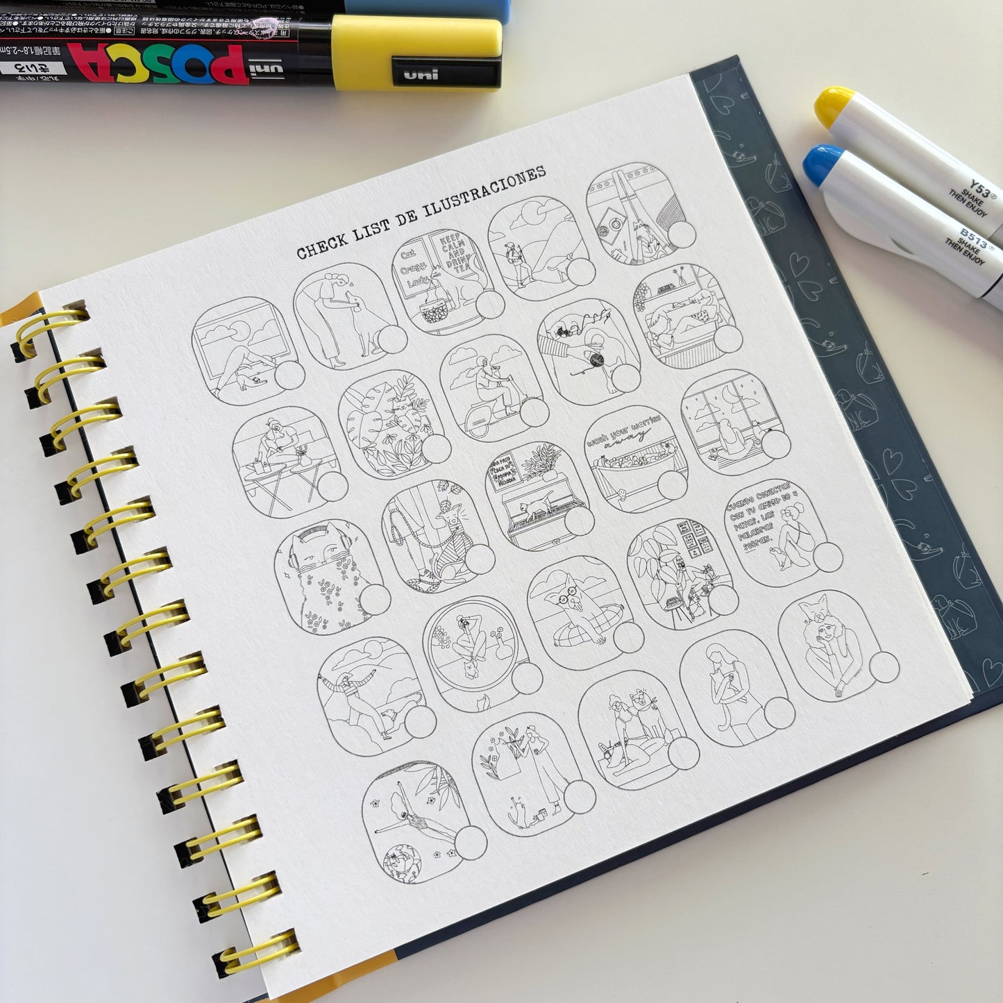 Mindful friends - Libro para colorear - versión POCKET