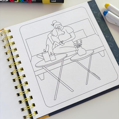 Mindful friends - Libro para colorear - versión POCKET