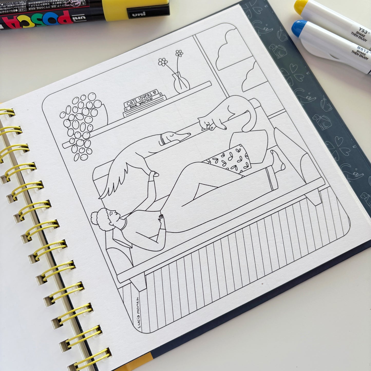 Mindful friends - Libro para colorear - versión POCKET