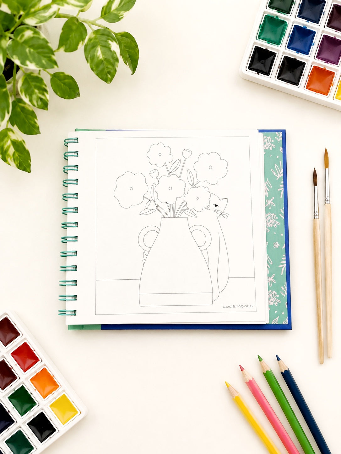 Sweet Blossom - Libro para colorear - versión POCKET