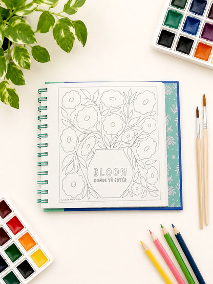Sweet Blossom - Libro para colorear - versión POCKET