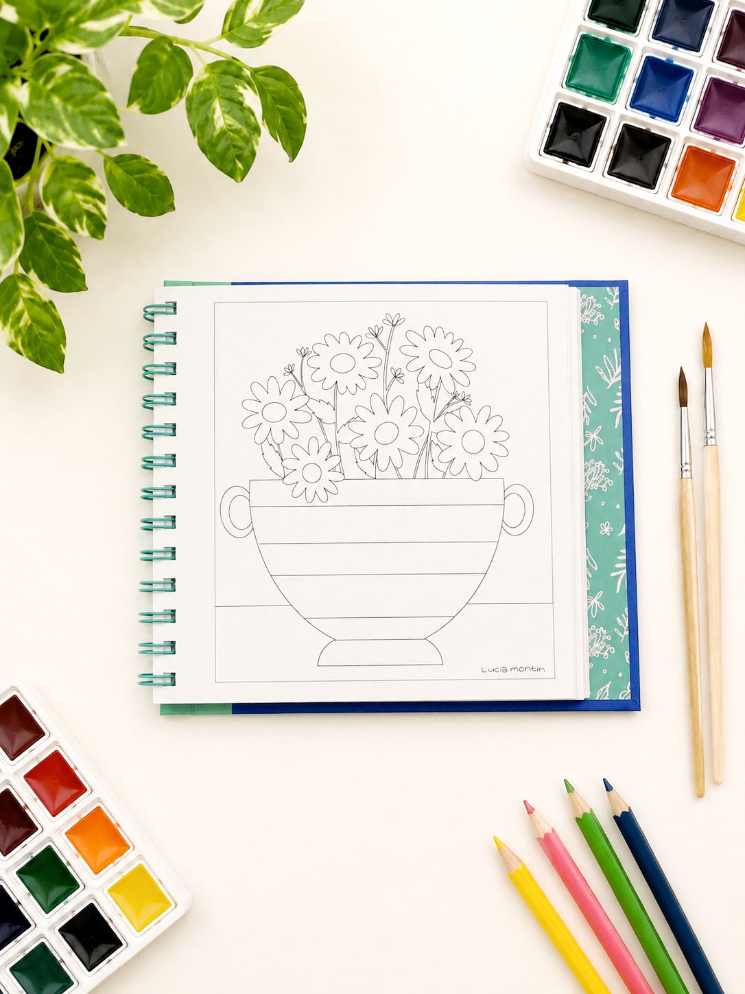 Sweet Blossom - Libro para colorear - versión POCKET