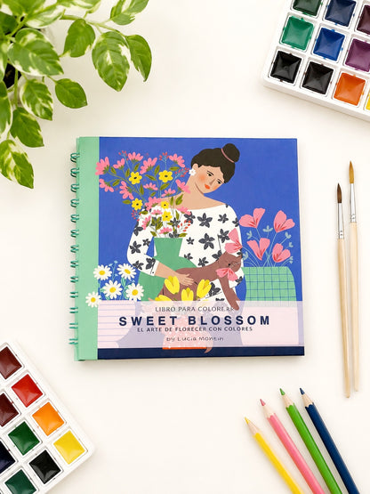 Sweet Blossom - Libro para colorear - versión POCKET