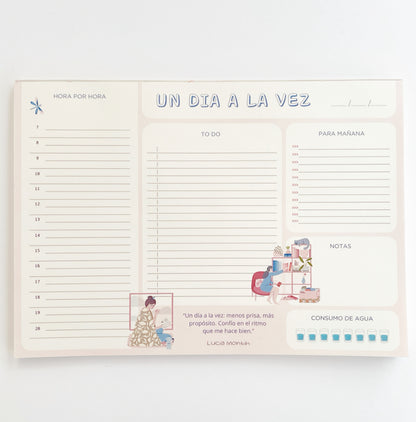 Un dia a la vez - organiza tu dia pad