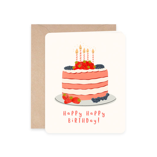 Greeting Cards Torta de cumpleaños - Feliz Cumpleaños