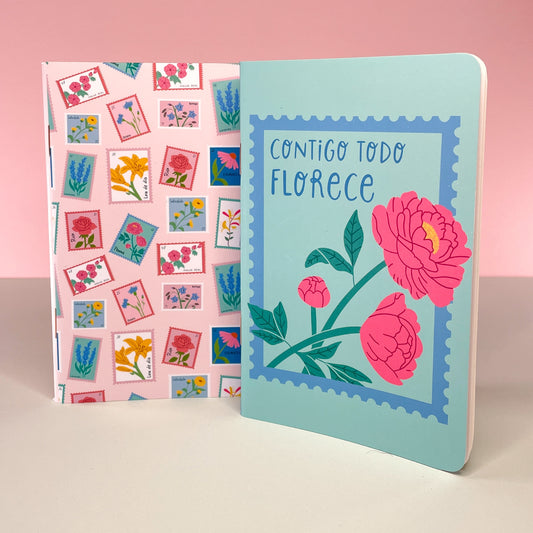 Set de 2 libretas - Viaje Floral