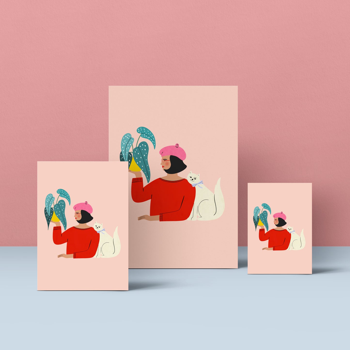 Art Print - Mi planta y mi gato