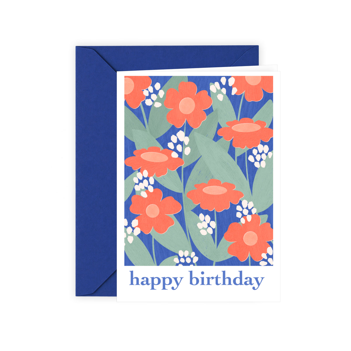 Tarjeta Happy Birthday Floral