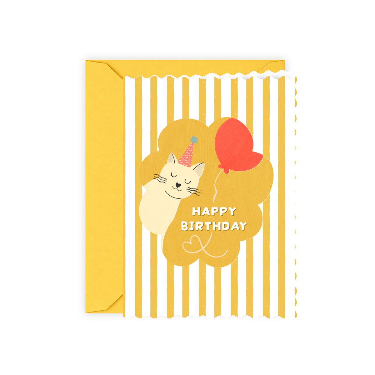 Tarjeta Happy Birthday gatuno